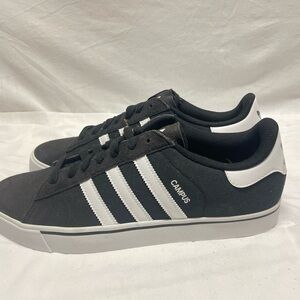 Adidas Campus Black Sneakers with White Stripes